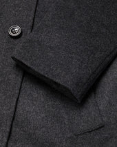 Pure Wool Funnel Neck Overcoat