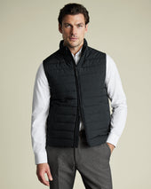 Lightweight Quilted Vest - Black
