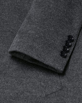 Pure Wool Overcoat Dark Gray