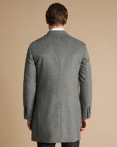 Pure Wool Overcoat Grey