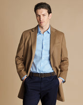Light Camel Wool Overcoat