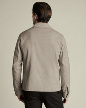 Linen Cotton Harrington Jacket Limestone