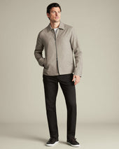 Linen Cotton Harrington Jacket Limestone