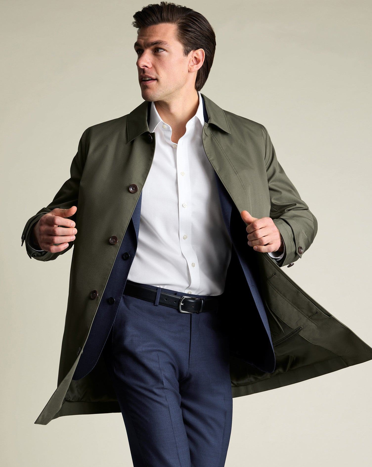 Showerproof Raincoat Green