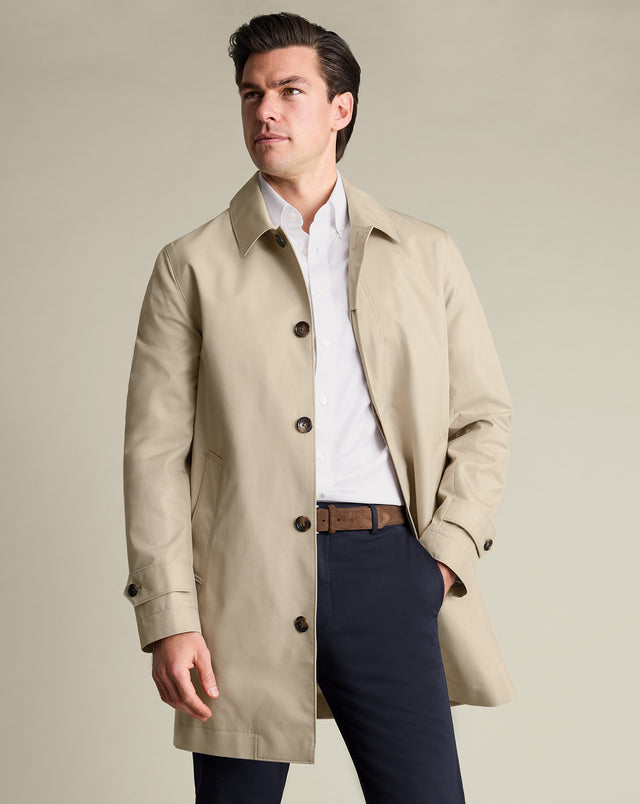 Showerproof Raincoat - Stone