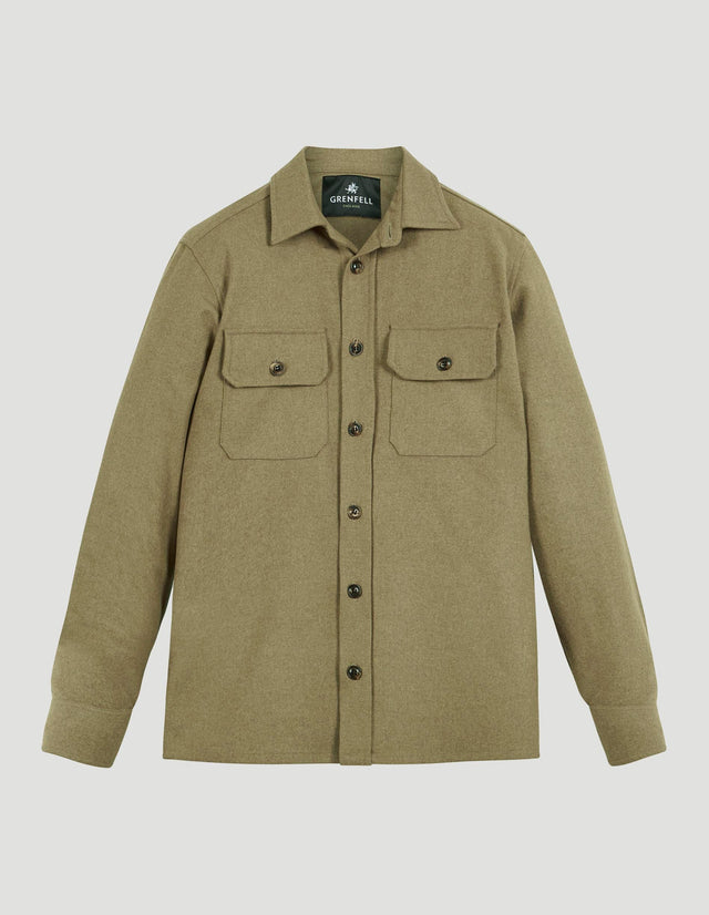 Overshirt Merino Wool Camel