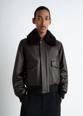 LEATHER BLOUSON