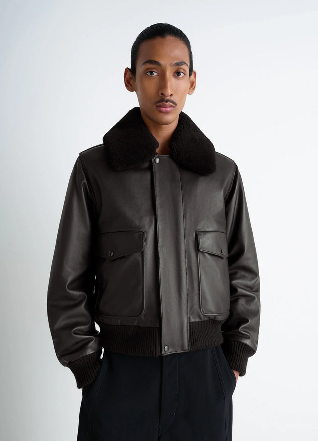 LEATHER BLOUSON