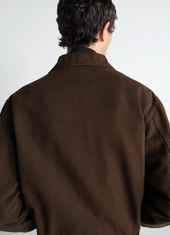Trucker Jacket In Dyed Broken Twill