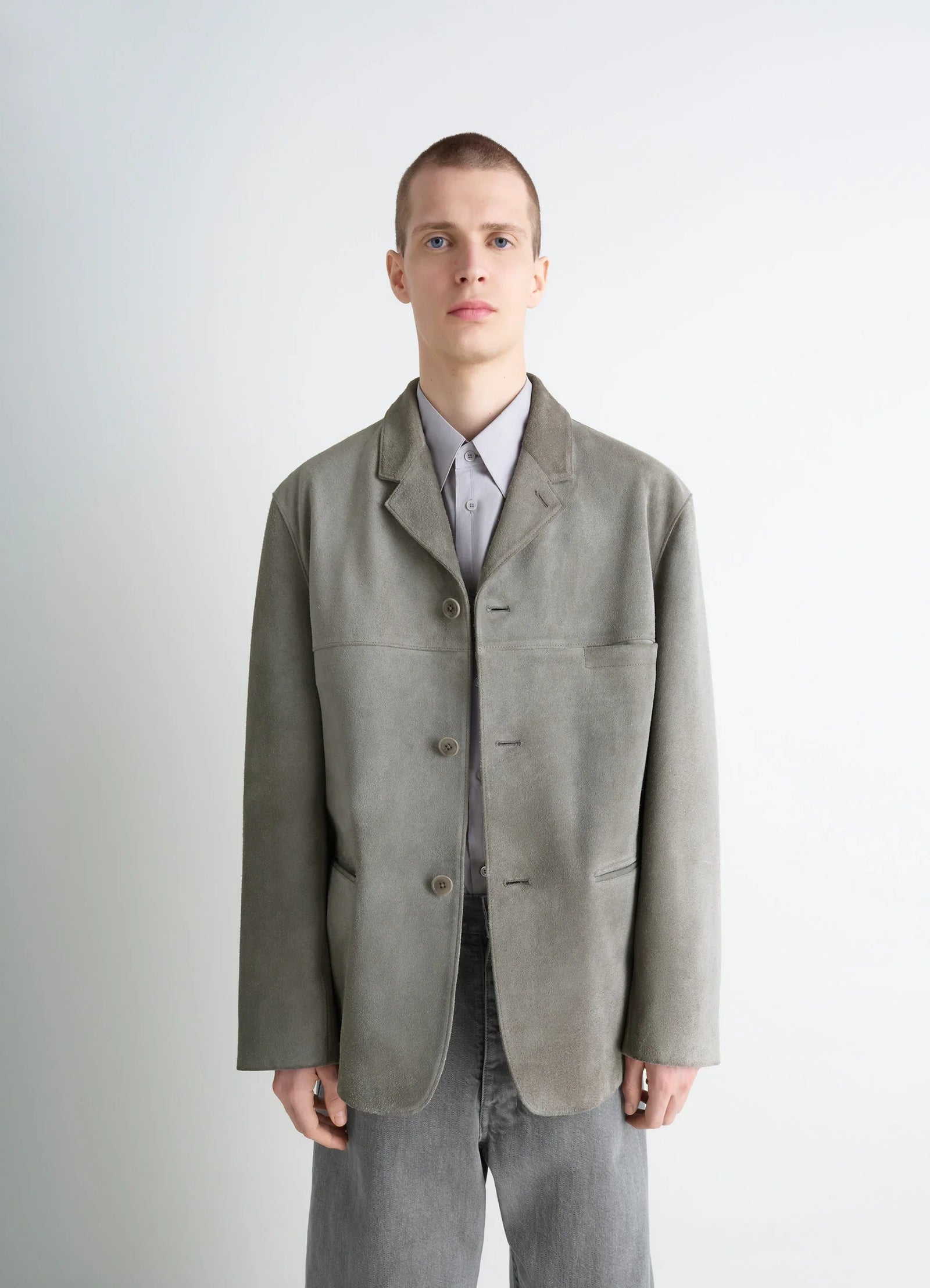 Suede Single Breasted Jacket