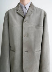 Suede Single Breasted Jacket