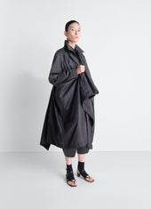 Hooded Raincoat In Light Nylon