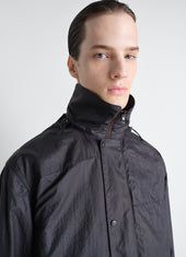 Hooded Raincoat In Light Nylon