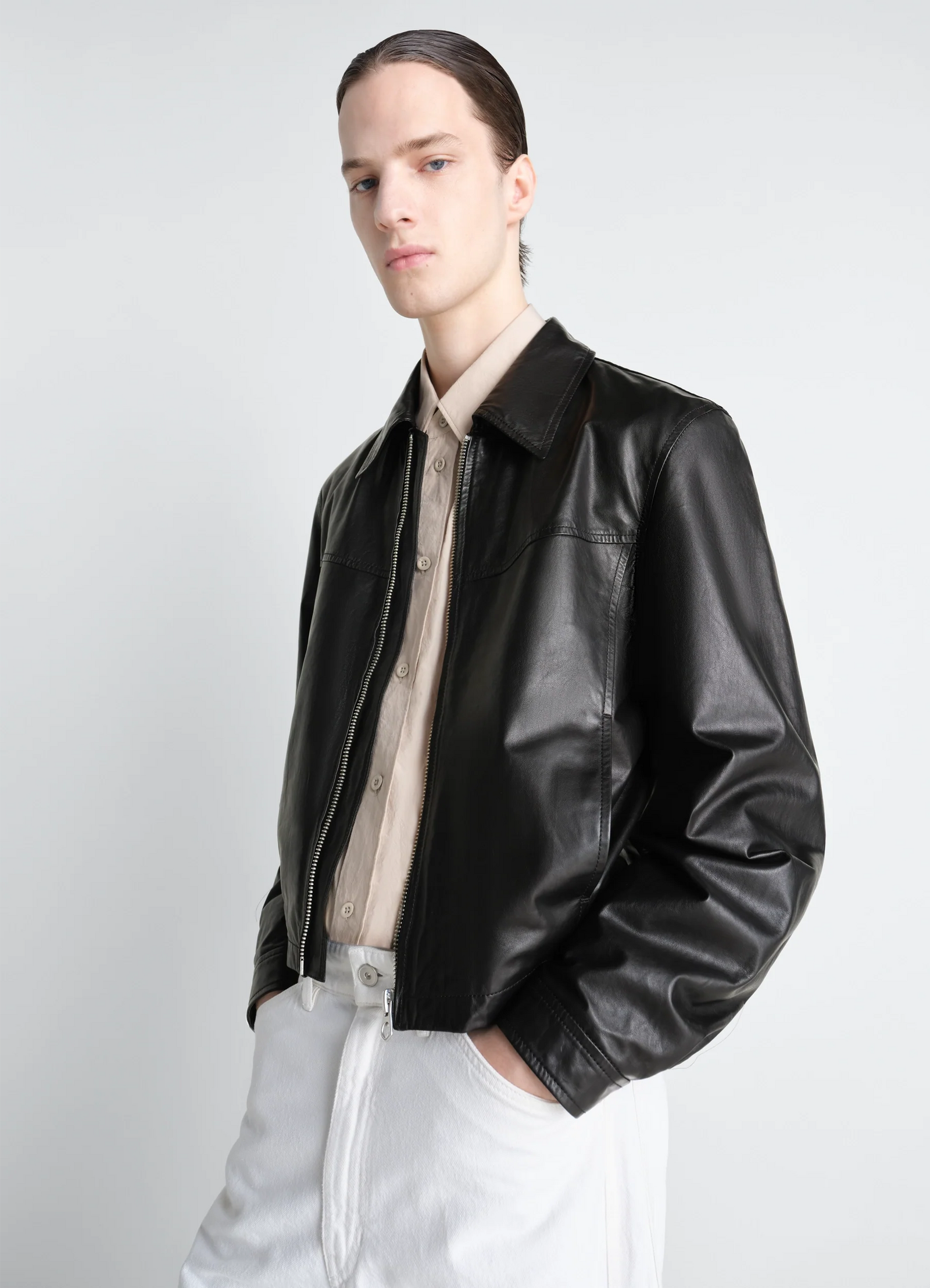 Biker Blouson In Leather