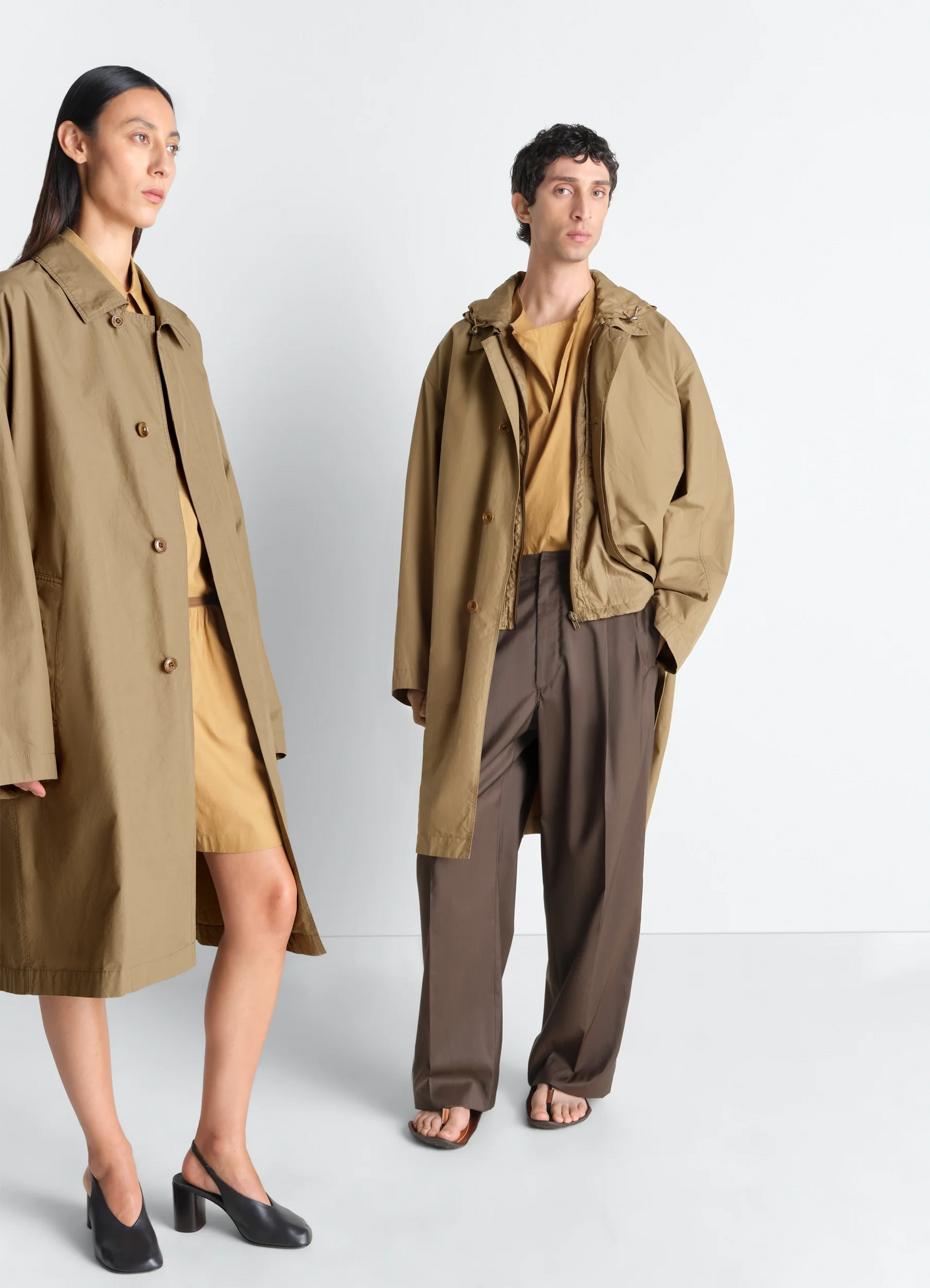 Car Coat In Ventile Cotton