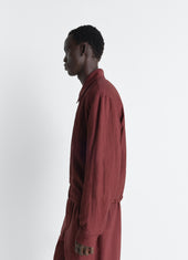 Short Blouson In Viscose Linen Gabardine