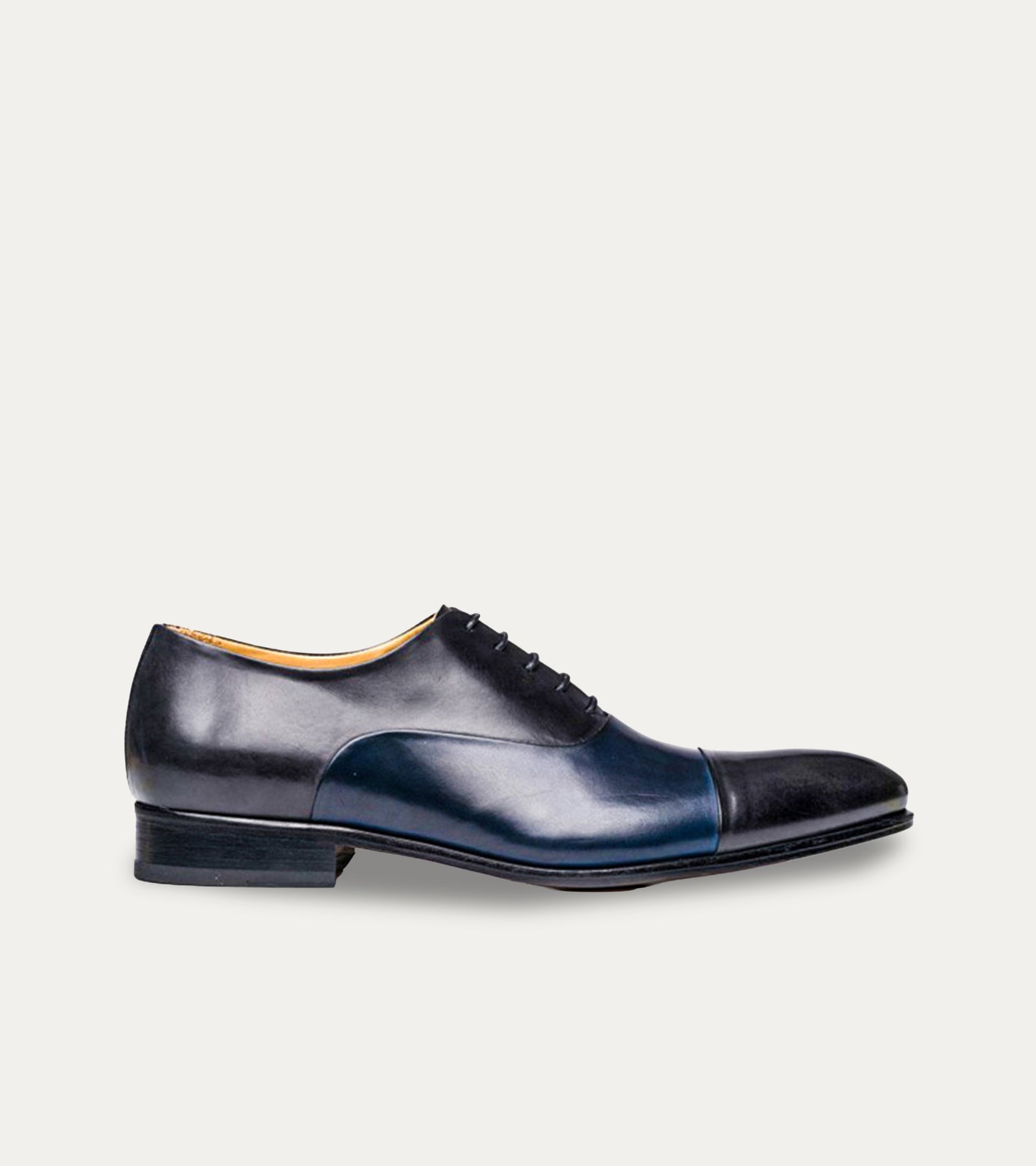 Cap Toe Oxford Grey Dark Blue Antique