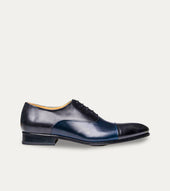 Cap Toe Oxford Grey & Dark Blue Antique