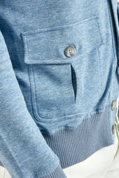 Ocean Jersey Cardigan Made In Italy