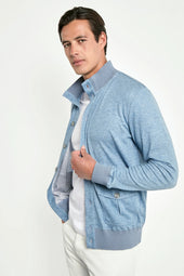 Ocean Jersey Cardigan Made In Italy
