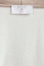 Off White Cashmere Blend Hoodie Made In Italy