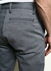 Officer Trousers High Grey Selvedge