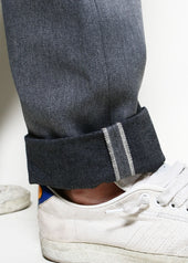Officer Trousers High Grey Selvedge