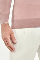 Old Tasmanian Wool Full Zip Cardigan Made In Italy