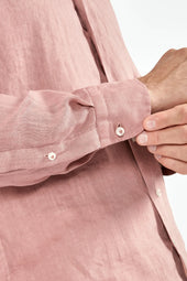 Old Garment Dyed Linen Shirt Made In Italy