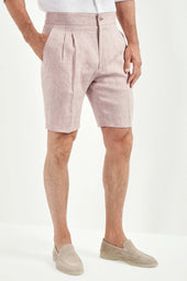Old Linen Relaxed Shorts Made In Italy