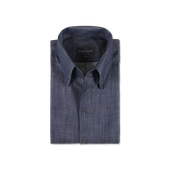 One Piece Collar Shirt in Indigo Denim