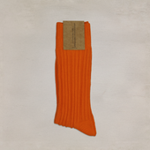 Ribbed Cotton Socks In