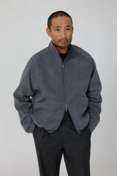 Reversible Blouson Brushed Merino Wool