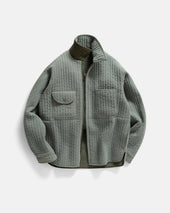 OUTWORKER SHIRT - OREGANO QUILTED BRUSHED PILE DOUBLE FACE COTTON