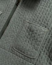 Outworker Shirt Oregano Quilted Brushed Pile Double Face Cotton