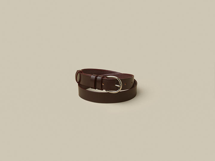 Bridle Burgundy Belt London Buckle