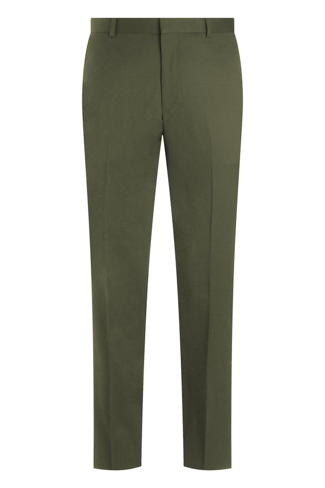 Olive Cotton Twill Trouser