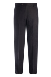 Brown 120's Worsted Flannel Trousers