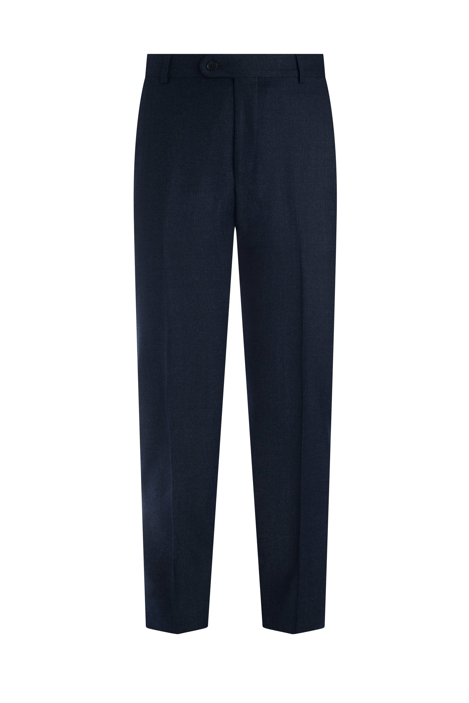 Dark Blue 130 S Flannel Texture Trousers