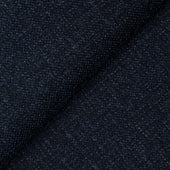 Dark Blue 130's Flannel Texture Trousers