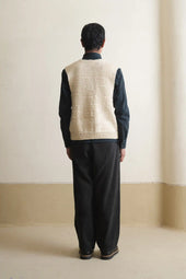 Ecru Knitted Vest