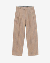 Linen Double Pleat Trousers