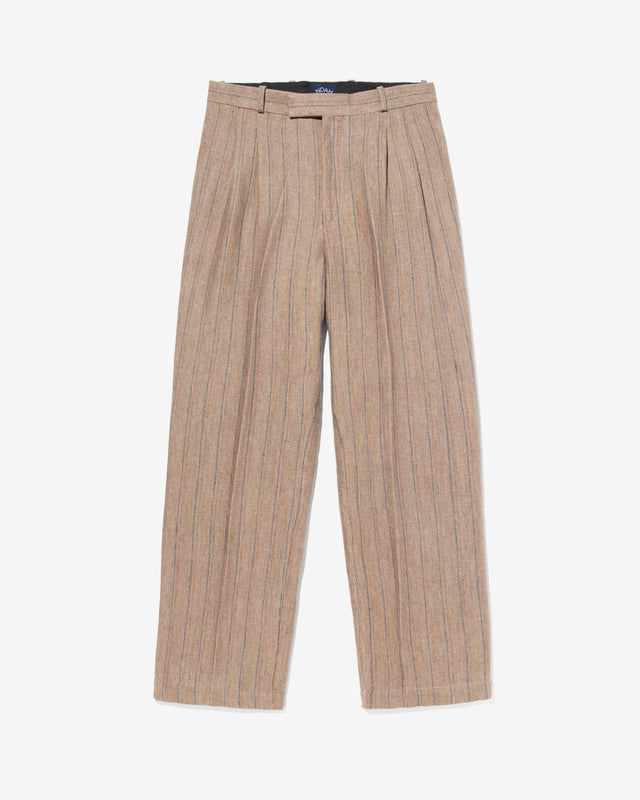Linen Double Pleat Trousers