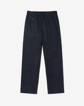 Double Pleat Herringbone Linen Trousers