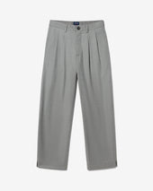 Double Pleat Split Hem Pant