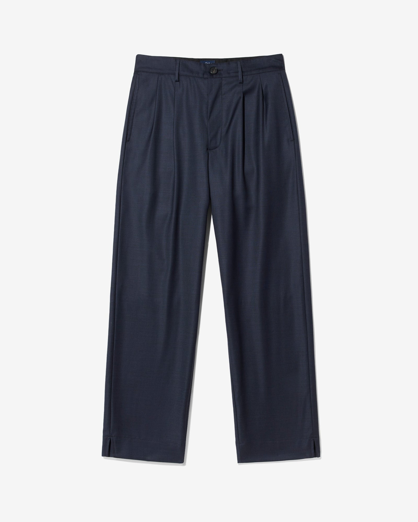 Double Pleat Split Hem Pant
