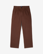 Double-Pleat Herringbone Pant