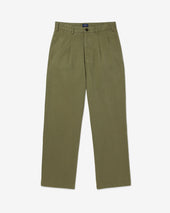 Classic Double Pleat Herringbone Pant