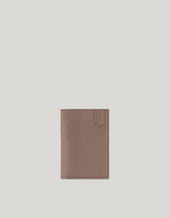 Hazel Tumbled Calfskin Wallet With Eight Card Slots