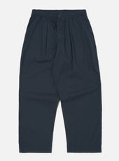 Navy Broadcloth Oxford Pant